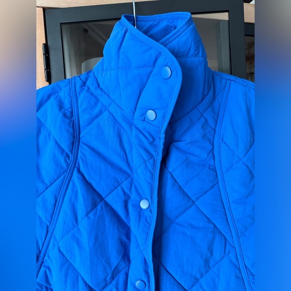Amazon quilted vest jacket snaps cobalt fp movement pockets quinn puffer - Picture 3 of 6